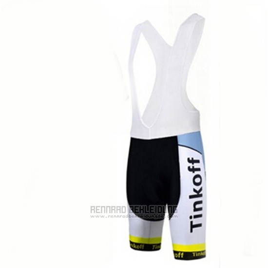 2017 Fahrradbekleidung Tinkoff Gelb Trikot Kurzarm und Tragerhose